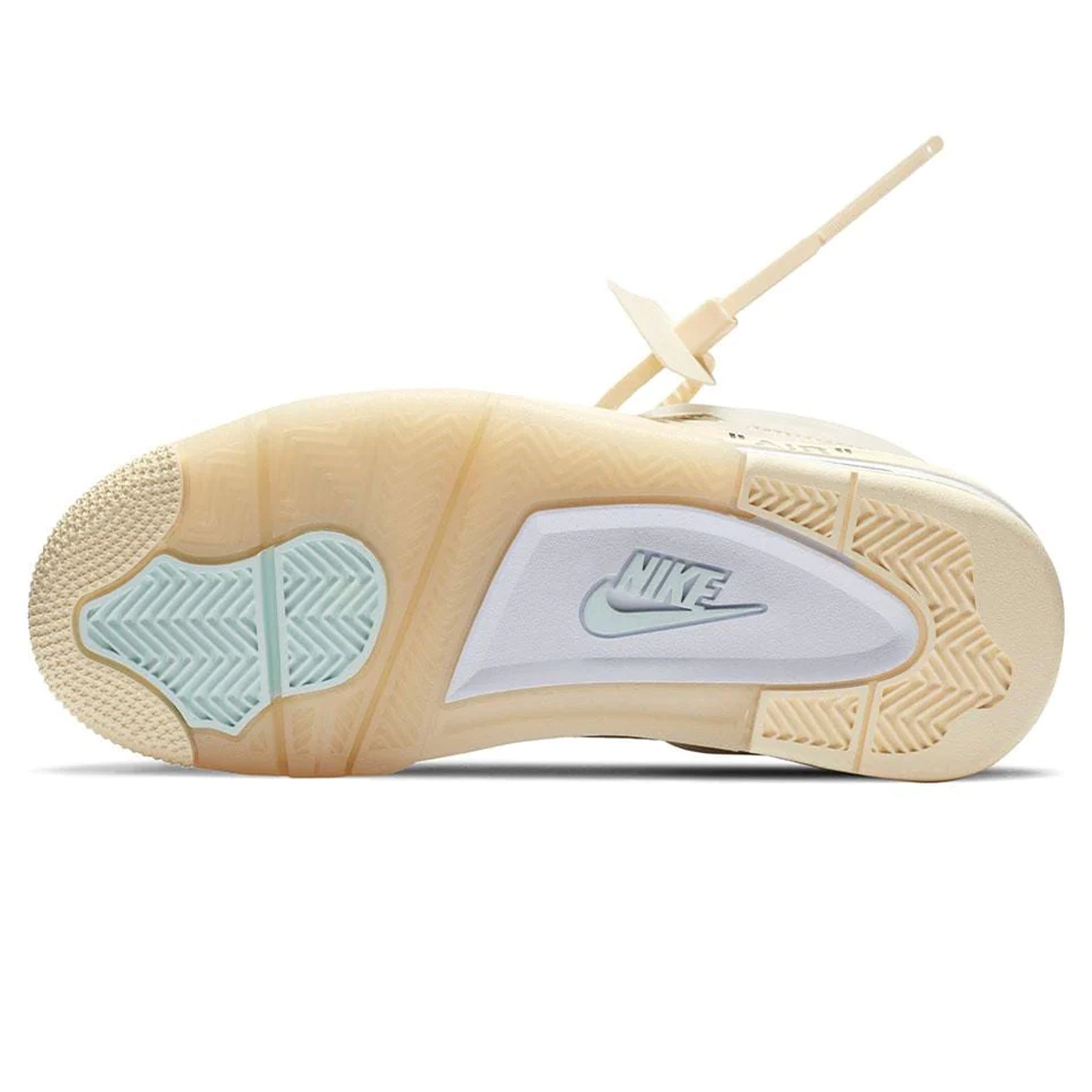 Sole of Air Jordan 4 x Off White Sail (W) CV9388-100